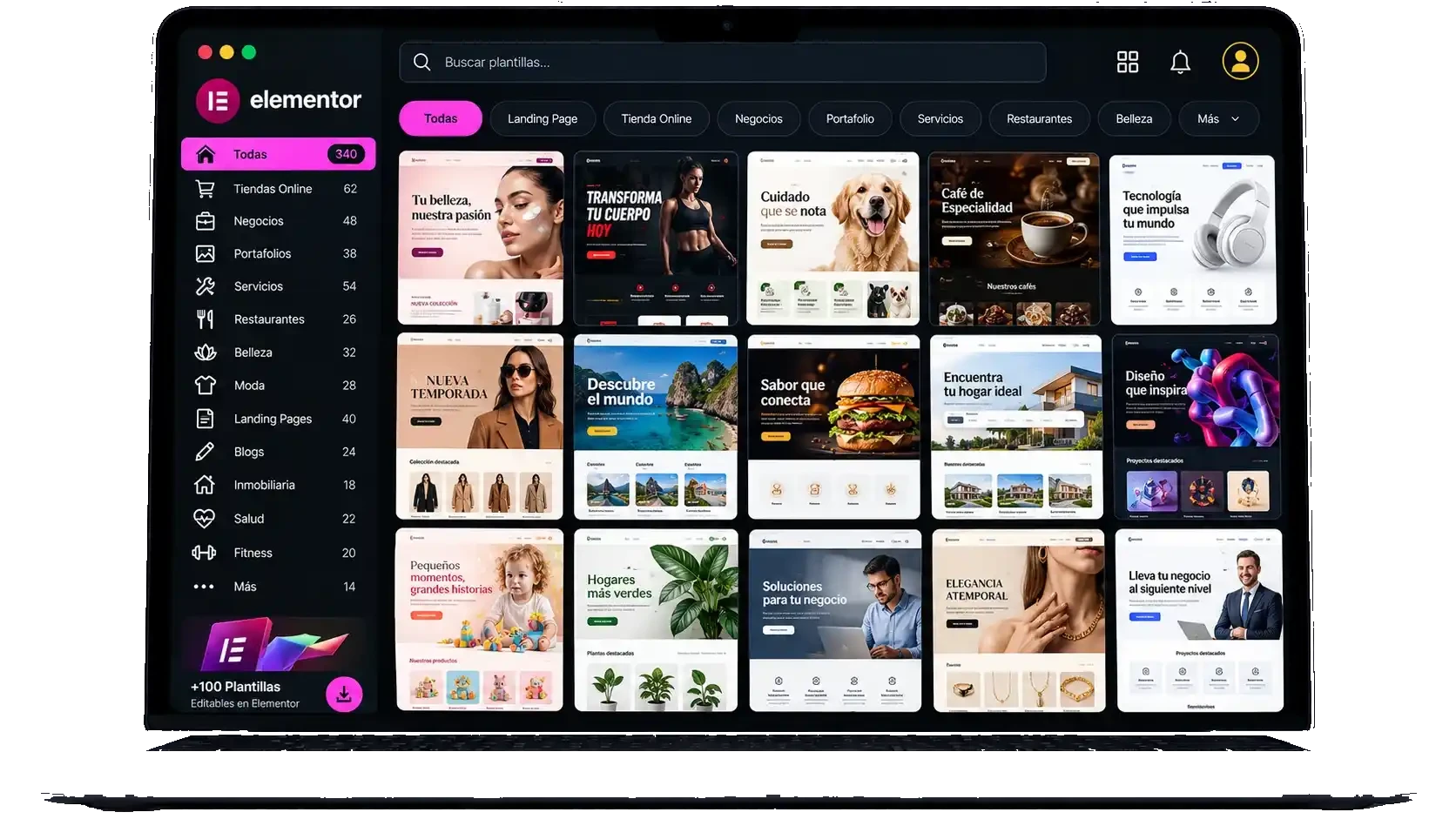 Pack diseño web (Elementor)