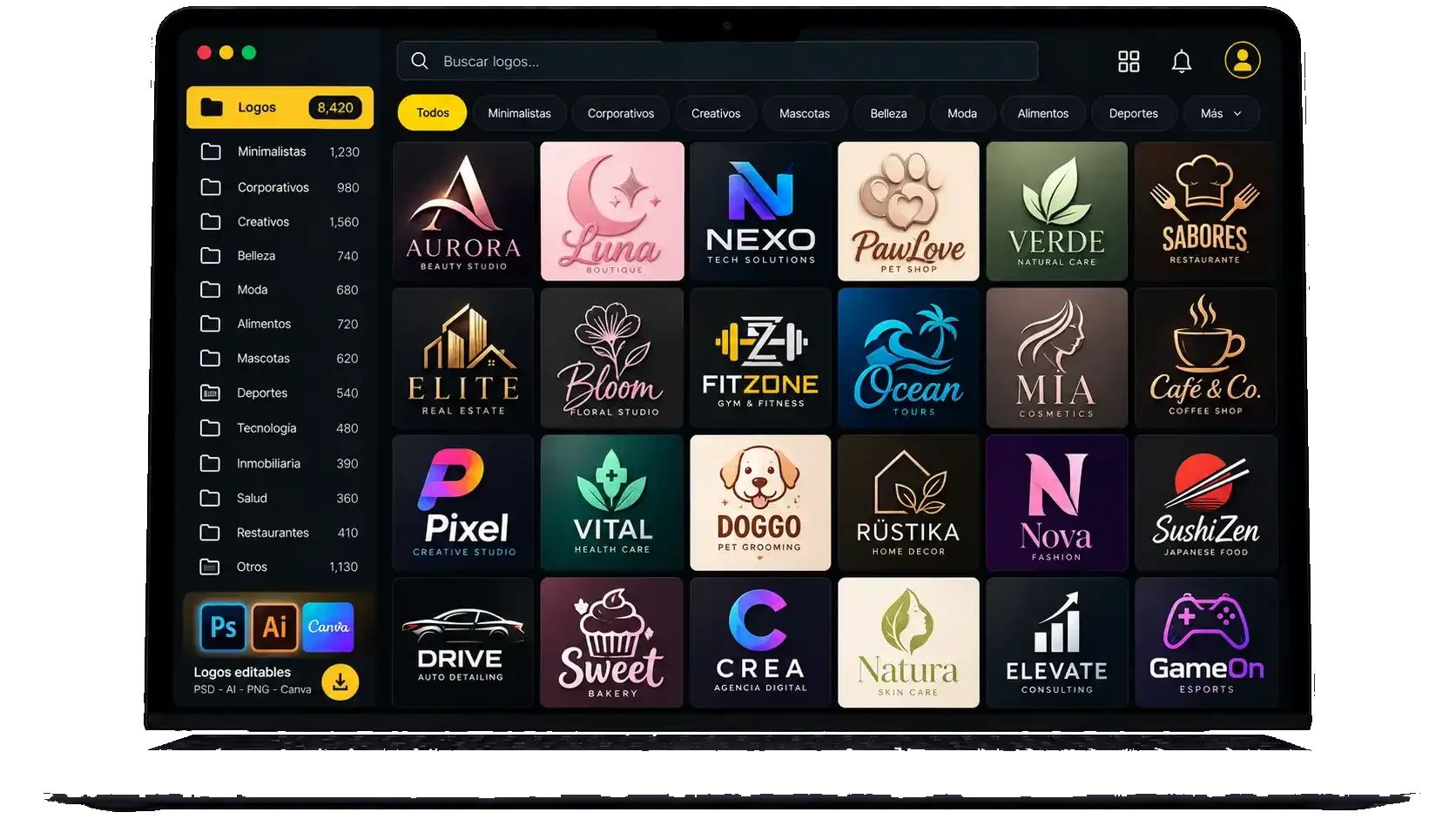 Pack logos editables